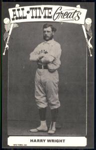 1973-80 TCMA Harry Wright All-Time Greats Postcard