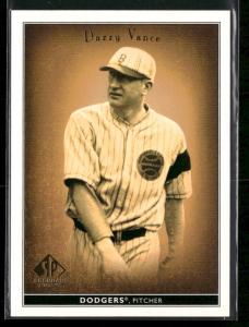 2002 SP Legendary Cuts Dazzy Vance Card