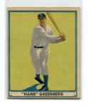 1941 Play Ball Hank Greenberg Detroit Tigers Card