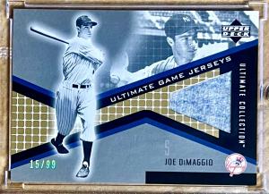 Joe DiMaggio 2002 UD Ultimate Game Jerseys Silver 15/99