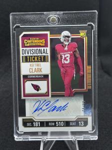2023 Panini Contenders Kei'Trel Clark Divisional Ticket #/99