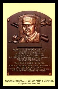 Pud Galvin Hall of Fame Plaque Card #103