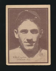 1931 W517 Kiki Cuyler Strip Card - Cubs HOF