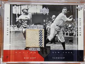Babe Ruth 1940-41 Game Worn Jersey Swatch