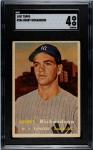 1957 Topps Bobby Richardson Rookie Card #286 SGC 4
