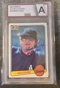 Rich Gossage Autographed 1983 Donruss Card #157