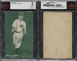 1927 Exhibits Grover Cleveland Alexander Cardinals Card