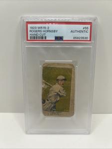 1923 Rogers Hornsby W515-2 Strip Card #55