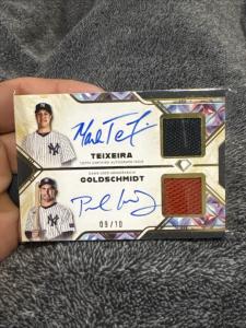 2025 Topps Diamond Icons Goldschmidt Teixeira Dual Auto Patch