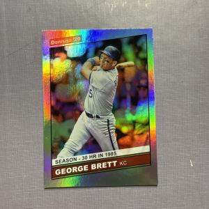 2020 Donruss George Brett Silver PRIZM Card 09/30