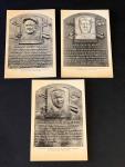 1953-55 Artvue HOF Postcards: Ruth, Gehrig, DiMaggio