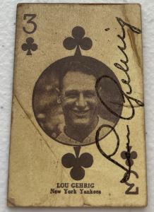 1927 W560 Baseball Lou Gehrig Facsimile Card