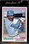 1978 Topps Larry Milbourne Seattle Mariners Card