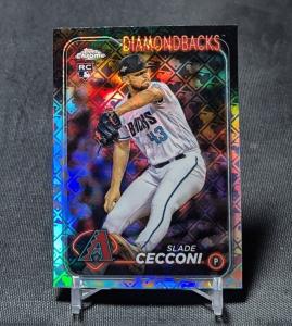 Slade Cecconi 2024 Topps Chrome Logofractor Card