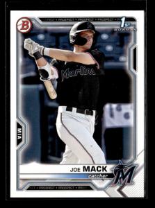 2021 Bowman Draft Joe Mack Marlins 5 Card Lot