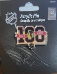 Chicago Blackhawks 100th Anniversary Lapel Pin