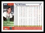 2025 Topps Archives Pink Foilboard Ted Williams Card