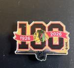 Chicago Blackhawks 100th Anniversary Lapel Pin