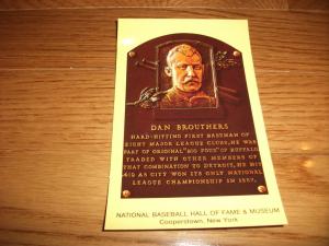 Dan Brouthers Baseball Hall of Fame Postcard