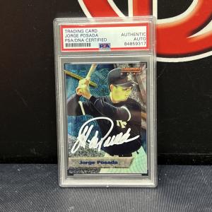 1994 Topps Bowman's Best Jorge Posada Signed Rookie Card