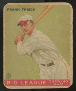 1933 Goudey Frank Frisch Baseball Card #49