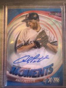 2025 Topps Finest Andy Pettitte Autograph Card