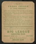 1933 Goudey Frank Frisch Baseball Card #49