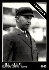 Bill Klem 1994 Conlon Collection Umpire Card #1190