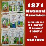 1871 Boston Reds 9-Card HOF Set
