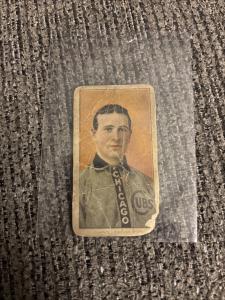 Frank Chance 1909-11 T206 Baseball Card, Yellow Cubs