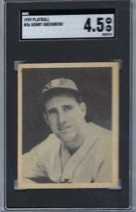 Hank Greenberg 1939 Play Ball Card #56, SGC 4.5