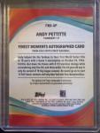 2025 Topps Finest Andy Pettitte Autograph Card
