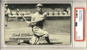 1921 Zack Wheat Exhibits Card, PSA 5.5