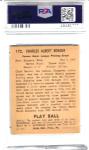 1940 Play Ball Chief Bender Card #172 PSA 6