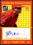 2014 Donruss Billy Hamilton Rookie Auto Card