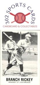 1977-84 Galasso Glossy Greats Branch Rickey Card