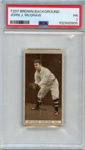 1912 T207 John McGraw PSA Graded Sports Card