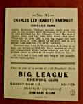 Gabby Hartnett Chicago Cubs '33 Goudey Reprint Card