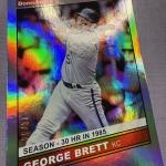 2020 Donruss George Brett Silver PRIZM Card 09/30