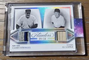 2023 Panini Flawless Casey Stengel Al Lopez Jersey Card