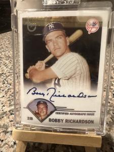 2003 Topps Retired Signature Bobby Richardson Autograph