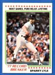 1978 Topps Sparky Lyle Baseball Card #2