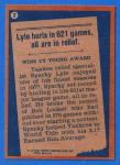1978 Topps Sparky Lyle Baseball Card #2
