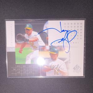 Jason Giambi Autographed Upper Deck SP Authentic Card