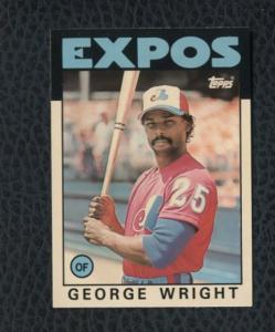 1986 Topps Tiffany #128T George Wright Card