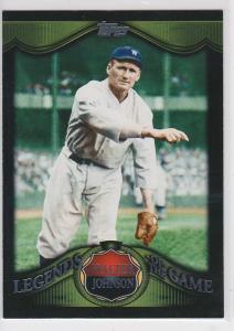 Walter Johnson Washington Nationals Card - Choose Yours!