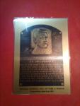 1981 Ed Delahanty Metallic Hall of Fame Plaque