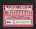 1986 Topps Tiffany #128T George Wright Card