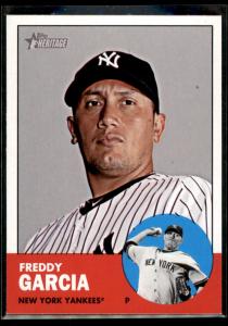 2012 Topps Heritage Freddy Garcia Yankees Card