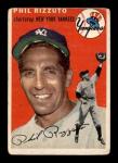 1954 Topps Phil Rizzuto Baseball Card #17